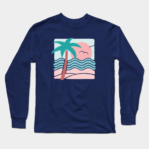 beach vibes Long Sleeve T-Shirt by MoSt90